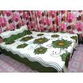 double King Size Bed Sheet Set with Pillow Cover Chador set 7.5×8.25 feet Full Cotton Fabric model B2.
