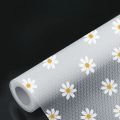 Cabinet Mat Reusable Daisy Flower Kitchen Drawer Mat Kitchen Dining Table Mat Insulation Mat Waterproof Moisture-proofDrawer Mat. 