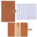 A6 Budget Binder Planner Notebook Cover PU Loose-leaf Handbook 6 Holes Binder Diary Agenda Paper Cover School Stationery.