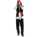 Pirate Cosplay Carnival Halloween Caribbean Pirates Couple Costume Captain Huntress Clubwear Play Suit Cosplay Fancy Party Dress. 