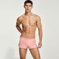 Seobean-men's cotton shorts, short pants for home use, side split, leisure. 