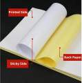 A4 Sticker Paper Gloss / Matte – 50 or 100 Sheets | Laser Printer Compatible | Adhesive Sheets for Label Printing | High Quality Label. 