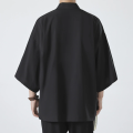 Kimono Men Cloak Kimono Para Hombre Black Coat White Cloak Beach Shirt Summer Haori Men Unisex Samurai Clothing Japanese Men. 