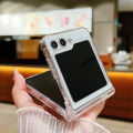 For Samsung Galaxy Z Flip7 FE Filp6 Filp5 5G Case Transparent Fold ShockProof Hard PC Cover For Samsung Galaxy Z Filp 3 4 5 6 7. 
