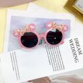 Fashionable And Cute With Cartoon Concave Design, Baby Sunglasses For Travel, UV Resistant Children's Sunshades. 