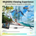 Micro HDMI cable 4K 60Hz Bi-direction HDMI to Micro HDMI 2.0 cable adapter for Raspberry Pi 5/Pi 4/GoPro Hero 7 6/laptop Tablets. 