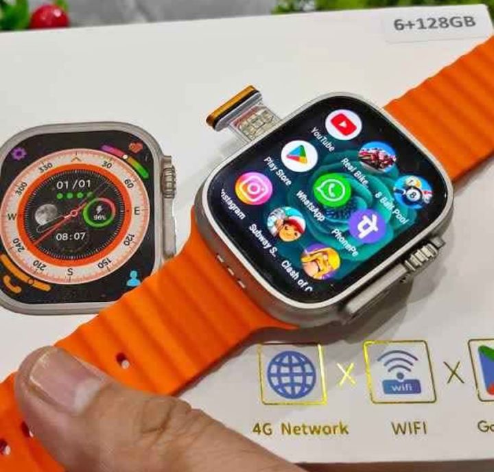 Smart Watch T1000 Ultra Waterproof, Sim, Touch Controls long battery one week granted