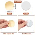 50pcs Golden Round Mirrors for Crafts 1.9 Inch Self Adhesive Mirror Tiles Acrylic Craft Mirror Circles Small Mirror Circles Wall. 