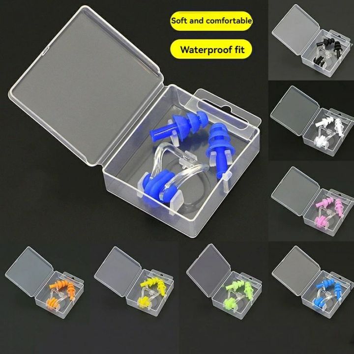 1%20Set%20Soft%20Silicone%20Ear%20and%20Nose%20piece%20for%20Swimming%20Protection%20100%25%20waterproof%20Earplugs%20-%20Image%207
