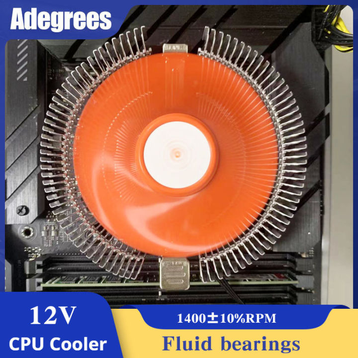 CPU Cooler PC Radiator 90mm Cooling Fan 3PIN for Intel LGA 1366 1150 ...