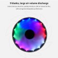TISHRIC CPU Cooler Cooling Fan 120mm RGB 3Pin PWM Intel LGA 1700 1200 1150 1151 X79 E5 AMD AM3 AM4 X99 Processor Cooler PC Fan. 