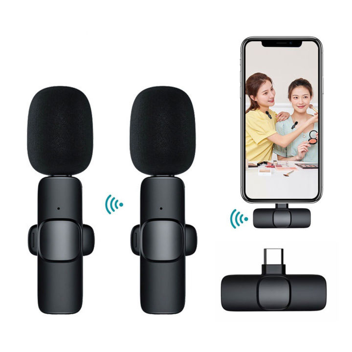 K9 Dual Wireless Microphone for Android & iPhone - Ideal for Live Streaming, Vlogging, and Interviews
