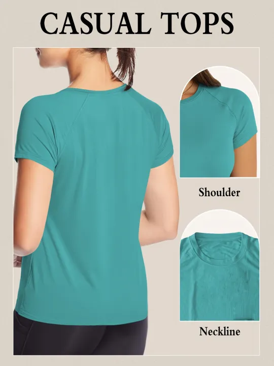 Women%E2%80%99s%20%20Quick%20Dry%20Short%20Sleeve%20Resilience%20Gym%20Sports%20Moisture%20Wicking%20Round%20Neck%20T-Shirt%20Training%20Exercise%20Gym%20Sport%20Shirt%20-%20Image%202
