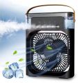 Portable Air Conditioner Fan , Small Air Conditioner Portable, Personal Evaporative Air Cooler with 3 Speed & 2 Mist, 3 Timer 7 Color Led, Portable Ac Unit Fan Mini Air Conditioner for Room Office Camping. 