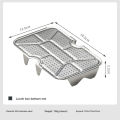 CAMPINGMOON Outdoor Camping Aluminum Lunch Box Bottom Net,Thick Stainless Steel Steaming Net for Picnicking,High Steaming Slices.