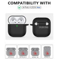 Silicone Earphone Case For AirPods 4 Case Wireless Headphones Earbuds Case with Hook.