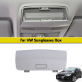 New Grey Sunglass Glasses Holder Box Glasses Case for V-W Tiguan Golf MK5 MK6 J-etta 5 Passat B7 1KD868837 Car Inner Accessories. 