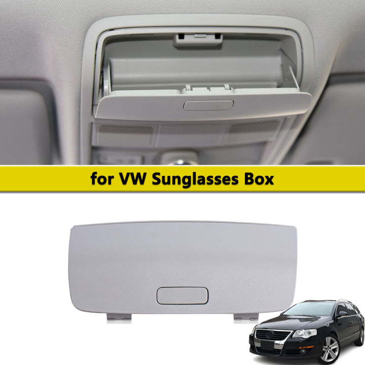 New Grey Sunglass Glasses Holder Box Glasses Case for V-W Tiguan Golf MK5 MK6 J-etta 5 Passat B7 1KD868837 Car Inner Accessories