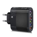 6 Ports USB Travel Charger Fast Charge QC 3.0 Wall Charging For iPhone US EU Mobile Plug Charging Adapter.