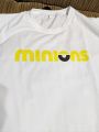 Minions White & Black Oversized Unisex Baggy Tshirt/For Men & women. 