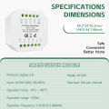 Tuya 1-4CH Zigbee Smart Switch Breaker ModuleWorks with Tuya Or Smart Life APP  Work With Alexa . 