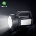 DP-7320 Rechargeable Searchlight LED Torch Searchlight Outdoor Torch With Emergency Side Light Searchlight Strong Light Long Range. 