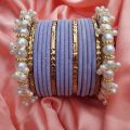 bangles for girls , Gajra bangles set , velvet bangles set with trendy Gajra kary , Gajra velvet glass bangles set for girls , velvet glass bangles for girls. 
