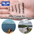 Fishing Swivels Snaps 50~200Pcs Fishing Rolling Swivel Barrel Snap lures Connector Saltwater Fishing Clip Snap Trolling Tackle. 