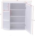 Multipurpose Mount Wall Mirror Bathroom Storage Cabinet Durable Modern Nice Organizer Toilet Paper Holder Towels Shampoo Racks Stand Display Large Big Space...by A M Furniture. 
