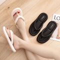 Qzshop Korean style flip flops🌈Good material, light weight🌟Plain printed, can fit any occasion🌺Modern, simple, durable💟. 