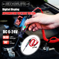 6V 12V 24V Auto Truck Voltage Circuit Tester DC Digital Display Long Probe Pen Light Bulb Automobile Diagnostic Tool Auto Repair.