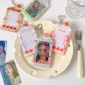 Cute Cartoon Fruit Clear Photocard Holder 3 Inch  Star Card Hard Case Pendant Display. 