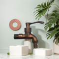 Anituqe Bronze Washing Machine Crane Decorative Outdoor Faucet , Vintage Garden Bibcock Tap Wall Mounted Mop Faucet Brass WF. 