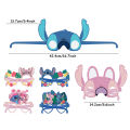12pcs Disney Lilo & Stitch Party Decoration Paper Glasses Masks Photo Cosplay Props Children's Happy Birthday Party Supplies. 