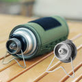 Butane Adapter With Bracket Outdoor Butane Gas Conversion Joint Camping Stove Adapter Screw Valve Output Nozzle Bottle Adapter. 