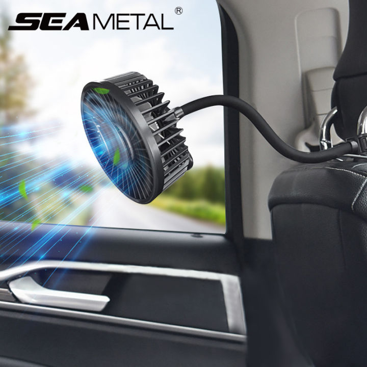 SEAMETAL%20Car%20Electric%20Fan%20Strong%20Wind%203-Speed%20Cooling%20Fan%20for%20Rear%20Seat%20Passenger%20Portable%20360%20Degree%20Rotatable%20Car%20Air%20Fan%20-%20Image%202