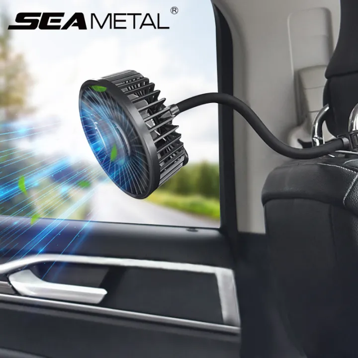 SEAMETAL%20Car%20Electric%20Fan%20Strong%20Wind%203-Speed%20Cooling%20Fan%20for%20Rear%20Seat%20Passenger%20Portable%20360%20Degree%20Rotatable%20Car%20Air%20Fan%20-%20Image%202