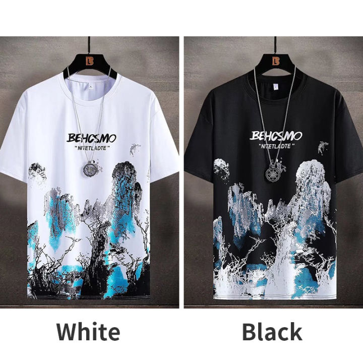 2025%20Summer%20Thin%20Casual%20Men%20Set%20Manga%20Graffiti%20Tees%20T-Shirt+Shorts%202-Piece%20Comfortable%20and%20Breathable%20Men%20Top%20Print%20Tshirts%20Sets%20-%20Image%204
