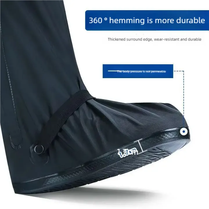 Rain%20Boot%20Shoe%20Cover%20Black%20Waterproof%20with%20Reflector%20High%20Top%20Clear%20Shoes%20Dust%20Covers%20for%20Motorcycle%20Bike%20Rain%20Cover%20Men%20Women%20-%20Image%204