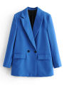HXAO Blazer Woman Black Beige Khaki Blue Green Gray Women coat Fashion Office Wear Women's Blazers Jacket Outerwears 2024. 