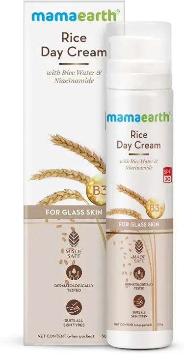 Mamaearth%20Rice%20Day%20Cream%20for%20daily%20use,%20With%20Rice%20Water%20&%20Niacinamide%20for%20Glass%20Skin%20-%2050%20g%20-%20Image%202