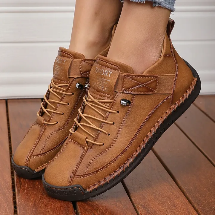 Women's%20Boots%20Mid%20Top%20for%20Summer%20British%20Style%20Retro%20Anti%20Slip%20Workwear%20Shoes%20Fashionable%20Luxurious%20Design%20Couple's%20Loafers%20-%20Image%205