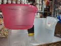 Transparent Bathroom Set 5 PC Multi Colour. 