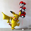 8pcs Pokemon Balloon Children Birthday Party Decoration Pikachu Charmander Anime Figure Balloons Cute Cartoon Party Supplies. 
