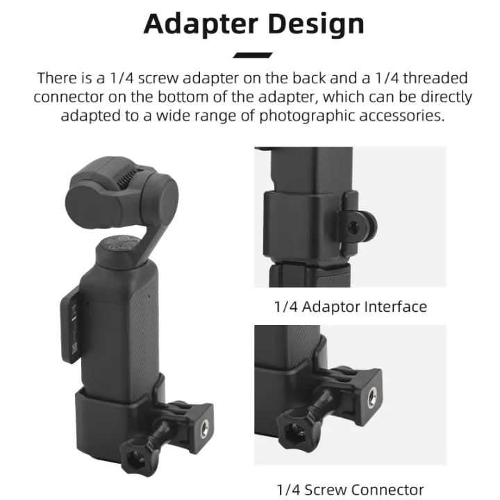 BRDRC%20ABS%20Frame%20Adapter%20Expansion%20Mount%20Tripod%20for%20%20OSMO%20Pocket%204%203,Can%20Used%20with%20Backpack%20Clip%20Bicycle%20Holder%20Camera%20Gimbal%20-%20Image%206