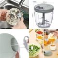 Spin handy chopper for vegetable and fruits easy to spin and cut vegetables with sharp 4 blades easily chops all vegetables with out any mess in your kitchen. 