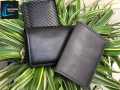 Ultra Slim RFID Card Holder - Unbuttoned Black | Minimalist Auto Pop-up PU Leather Wallet for Unisex | Secure Cash & Cards.