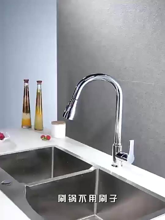 Kitchen Pull Out Faucet Sprayer Nozzle 3 Modes ABS Water Saving Bathroom Basin Sink Shower Spray Head for 1/2" Connection