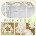 White Cherry Blossom String Light 20 LED Garland Artificial Flower Garland Vines Fairy Lights Flower Lights For Home Decoration Party Bedroom Curtain Room Decor White Cherry Blossom Flower String Lights For Mirror Room Wall Decor Lights Outdoor Lights.. 