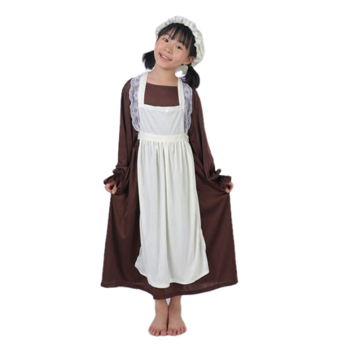 Child's%20Forum%20Victorian%20Girl%20Dress%20Coffee%20Maid%20Costume%20Colonial%20Girl%20Costume%20Dress%20black/White%20With%20Apron%20Hat%20-%20Image%204